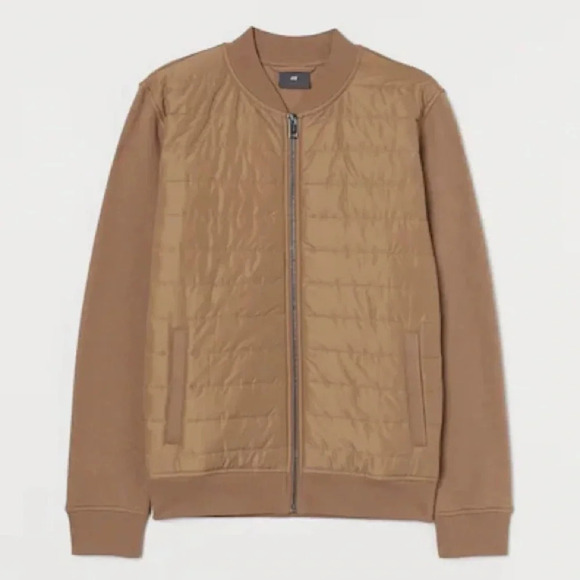 H&M tan quilted front jacket - Picture 1 of 3